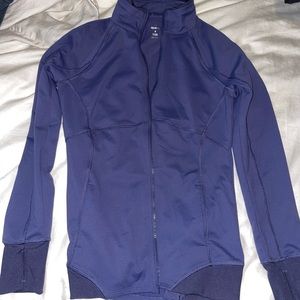 Purple womens athletic jacket